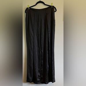 Acrobat Wide Leg Black Silk Pants Size Medium